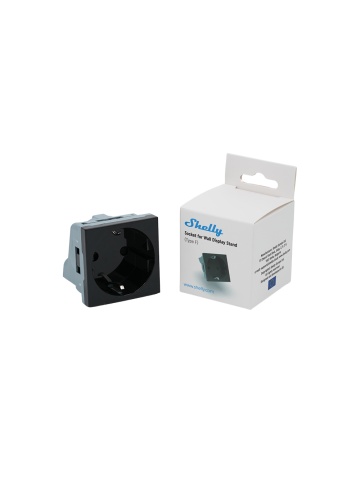 Shelly Socket for Wall Display Stand Black- Socket for Shelly Wall Display Stand, Black - Img 2