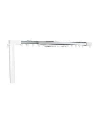 Sina telescopica pentru draperii RAEX P35 - extensibila 2,3-4 m, deschidere centrala, sarcina 30 kg, pentru motorul RAEX MP46 WIFI