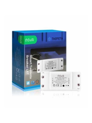 Smart relay Nous L6T, 1 channel, 10A, Tasmota