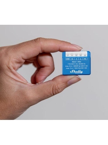 Smart relay Shelly Qubino Wave 1 Mini, 1 channel, 8A, Z-Wave, dry contact, Z-Wave - Img 2