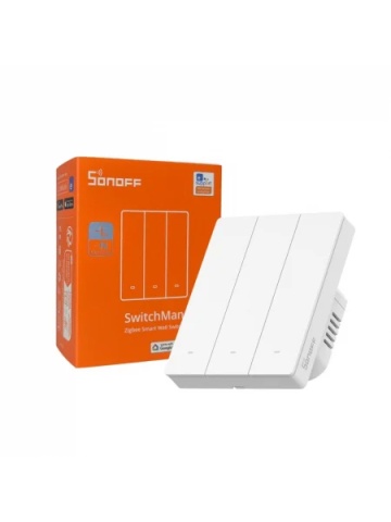 Smart Switch Sonoff ZBM5-3C-80W, 3 channels, 10A, Zigbee , White - Img 5