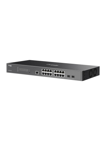 Switch TP-Link Omada SG3218XP-M2, 16 porte 2,5G (8 PoE+), 2 slot SFP+ da 10G, potenza PoE massima di 240 W - Img 4