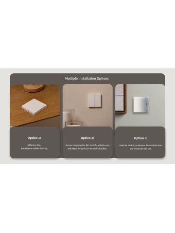 Telecomanda AQARA Wireless Remote Switch H1 Double Rocker (WRS-R02-G), Gri - Img 7