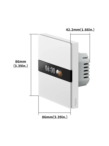 Intrerupator inteligent Aqara Display Switch V1, 2 canale, Zigbee - Img 7