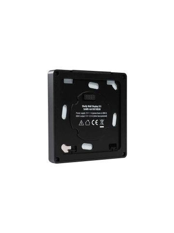 Panel de control inteligente Shelly Wall Display X1i Negro - pantalla táctil a color de 4 pulgadas, resolución 720x720, base de alimentación con 1 circuito de salida incluida, altavoz de 1W, Wi-Fi y Bluetooth, control por aplicación - Img 5