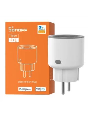 Refurbished Sonoff S60ZBTPF Smart Plug, Zigbee, 16A, with energy consumption monitoring
