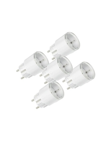Resigilat Pachet de 5 prize inteligente Shelly Plug S Gen3 White – WiFi, Matter, monitorizare consum