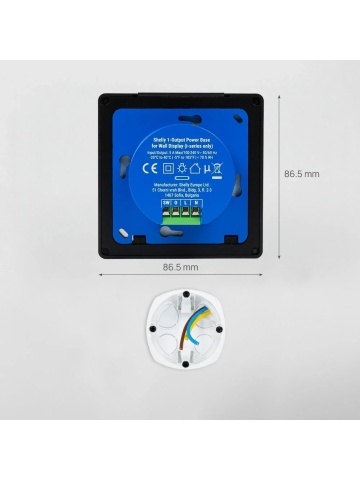 Resigilat Panou de control inteligent Shelly Wall Display X1i Negru - ecran tactil color 4 inch, rezolutie 720x720, baza de alimentare cu 1 circuit de iesire inclusa, difuzor 1W, Wi-Fi si Bluetooth, control aplicatie - Img 4