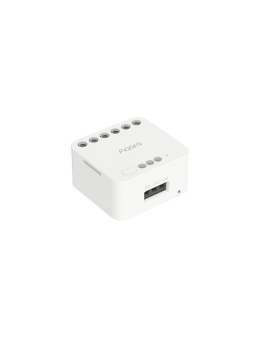 Resigilat Releu inteligent cu 2 canale Aqara Dual Relay Module T2, Zigbee, monitorizare consum, dry contact - Img 3