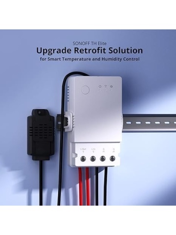 Resigilat Releu inteligent WiFi Sonoff THR316, 230V/16A, contact uscat NO/NC - Img 5
