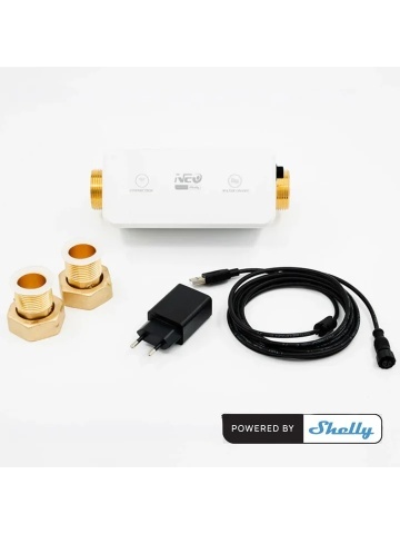 Resigilat Shelly Neo Smart Water Valve – Robinet Inteligent pentru Apă, Wi-Fi & Bluetooth, Închidere Automată și Protecție Inundații