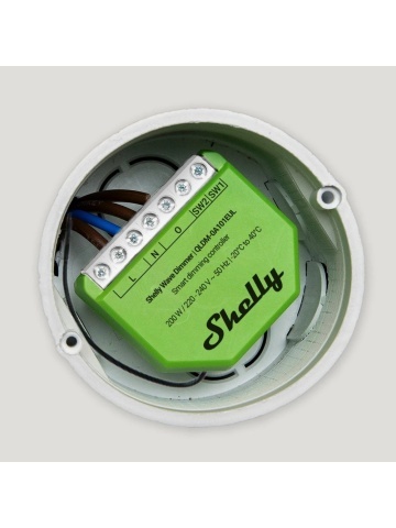 Resigilat Shelly Wave Dimmer (2025) LR – Variator Inteligent Z-Wave 800, Long Range, 200W, Fără Nul - Img 5