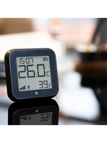 Resigilat Termostat Shelly H&T Gen3 Matte Black, ecran E-ink, WiFi, control aplicatie - Img 2
