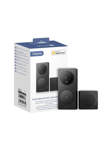 Resigilat Videointerfon inteligent Aqara Doorbell G4, compatibil cu Apple Home, WiFi, 1080p