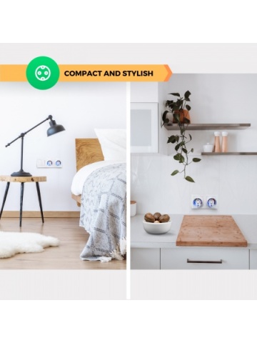 Set 2 prize inteligente Nous A1, Wi-Fi, 15A/3450W, Monitorizare energie , control vocal, compatibil Google Assistant, amazon alexa - Img 4