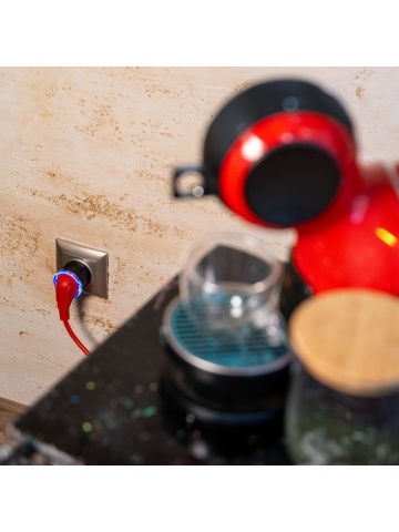 Shelly Plug S GEN3, WiFi, Matter, Bluetooth with power monitoring, Black - Img 2