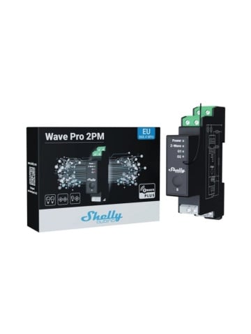 Shelly Qubino Wave Pro 2PM, 16A, 2 Kanäle, Verbrauchsüberwachung, Z-Wave - Img 3