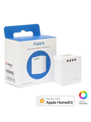 Smart Relay Aqara Single Switch Module T1, 1 channel, FARA NUL, 10A, Zigbee