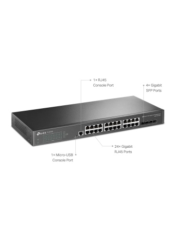 Switch JetStream с управление TP-Link Omada TL-SG3428, 28 порта - Img 3