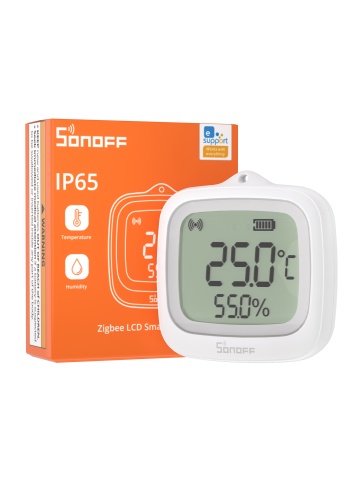 Temperature and humidity sensor Sonoff SNZB-02WD, Zigbee 3.0