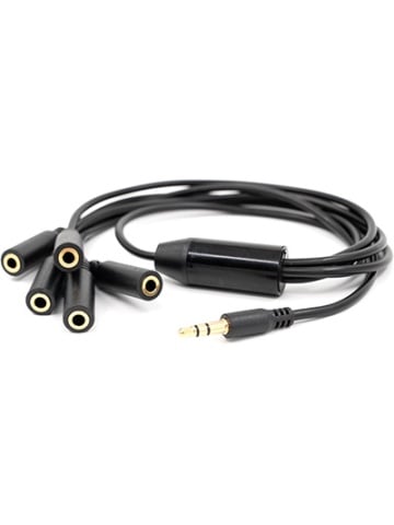 Jack Splitter 3.5 mm (1 to 5) – Extension Accessory for Shelly The Pill, Multi-Point Monitoring