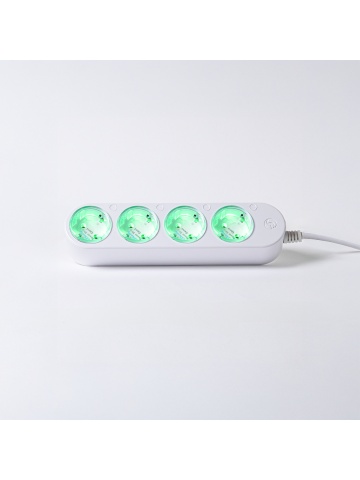 Prelungitor inteligent cu 4 prize și măsurare consum-Shelly Power Strip 4 Gen4 Alb - Img 3