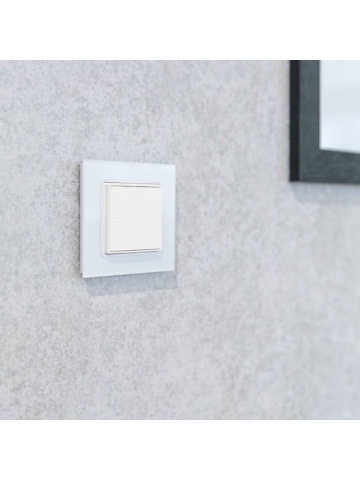 Resigilat Comutator de perete Shelly BLU Wall Switch 4 + rama pentru cadre Legrand/Shelly - Img 2