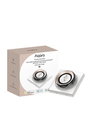 Resigilat Intrerupator inteligent Aqara Touchscreen Dial V1 EU, 2 canale, Zigbee