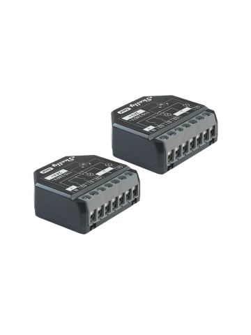 Resigilat Packet 2 relee inteligente Shelly 2PM GEN4, 2 canale, 2x10A, monitorizare consum, multiprotocol (WiFi, bluetooth, matter, zigbee) , integrare Home Assistant