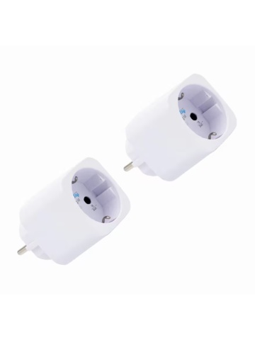 Shelly Plug M Gen3 (Pack of 2 sockets) – Smart Wi-Fi and Bluetooth socket, energy monitoring, Shelly chip processor, local control and automations, 16A