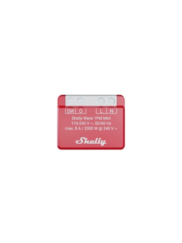 Shelly Wave 1PM Mini LR - Intelligent Z-Wave Long Range Relay with consumption measurement