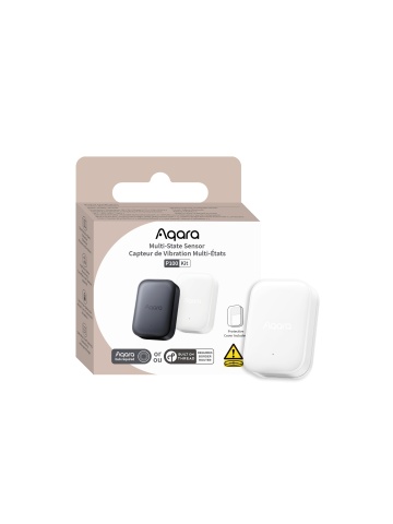 Aqara Multi-State Sensor P100 Kit (White, Offline Version) – Advanced Status, Vibration and Tilt Sensor, Local Processing