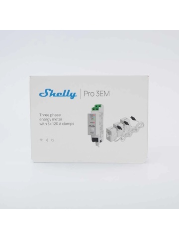 Contatore di energia trifase Shelly Pro 3EM 120A v2 - guida DIN, 3 x trasformatore di corrente 120A, misurazione a 4 quadranti, aggiornabile a Matter, Wi-Fi, LAN e Bluetooth - Img 2
