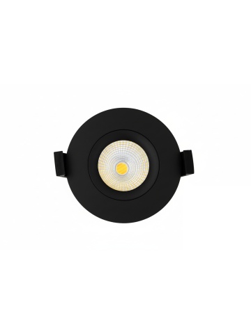 LightSolutions Hilux DS8 Black – Recessed LED Spotlight, Minimalist Contrast Design, High Performance and Matt Black Finish