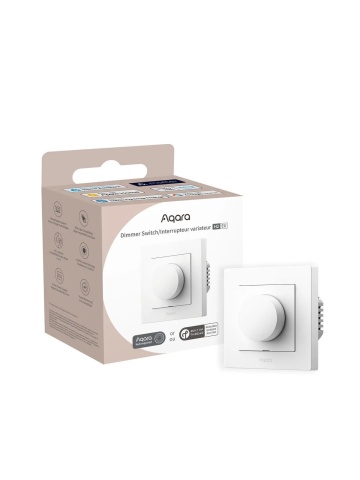 Resigilat Dimmer inteligent AQARA Light Switch H2 EU Alb (KD-R01D) , Zigbee și Thread