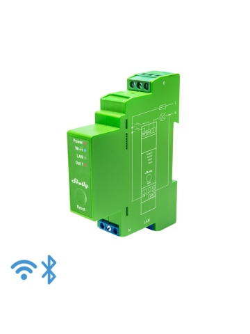 Resigilat Releu inteligent Shelly PRO Dimmer 1PM, 1 canal, monitorizare consum, functie de dimming