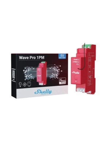Resigilat Releu inteligent Shelly Qubino Wave Pro 1PM, 16A, 1 canal, masurarea consumului, Z-Wave - Img 2