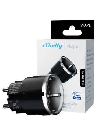 Resigilat Shelly Wave Plug S Black LR – Priza inteligenta Z-Wave Long Range cu masurare consum - Img 2