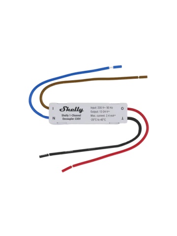Shelly 1-Channel Decoupler 230V – Convertor semnal AC–DC pentru automatizari smart - Img 3
