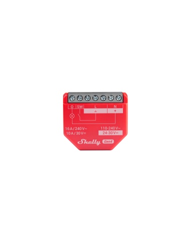 Shelly 1PM GEN4 smart relay, 1 channel, 16A, consumption monitoring, multiprotocol (WiFi, bluetooth, matter, zigbee), Home Assistant integration - Img 2