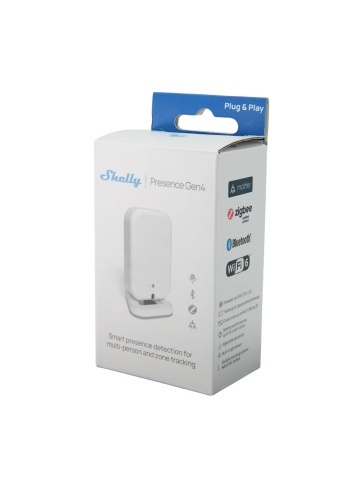 Shelly Presence Gen4 White – Senzor de Prezență Inteligent, Tehnologie mmWave, Wi-Fi & Bluetooth, Senzor de Lumină și Umiditate - Img 2