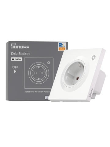 Sonoff WS01TPF-E – Wi-Fi Smart Flush-Mount Socket, Energy Monitoring, 16A, Voice Control and Automations