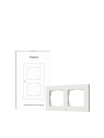 Open box (confezione aperta) Placca doppia Aqara per interruttori H2 (per interruttore a parete) – Bianco