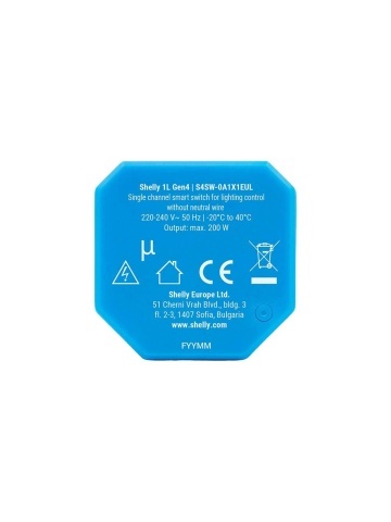 Releu inteligent Shelly 1L Gen4, 1 canal, nu necesita nul, WiFi, Bluetooth si Zigbee, control aplicatie, compatibil Amazon Alexa, Google Assistant si Home Assistant - Img 3