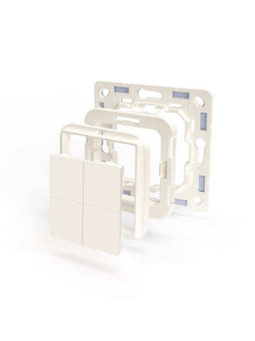 Resigilat Comutator de perete Shelly BLU Wall Switch 4 + rama Busch-Jaeger