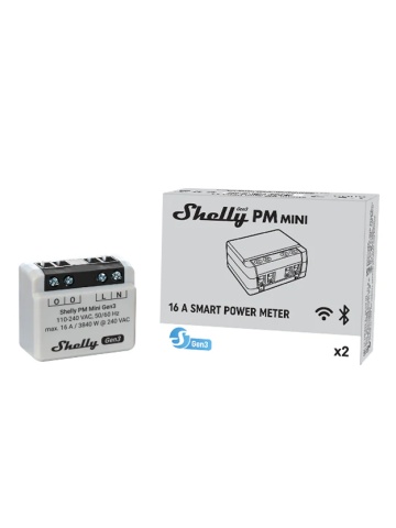 Resigilat Contor de energie Shelly PM mini GEN3, 16A - Img 2
