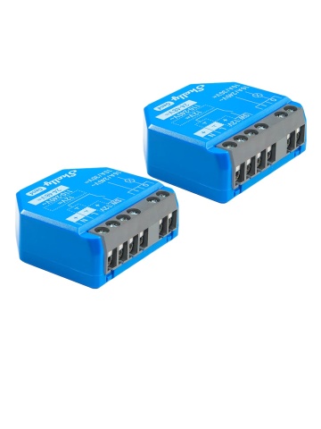Resigilat Pachet de 2 x Shelly 1 Gen4 – Modul releu inteligent WiFi, Matter, Zigbee, Bluetooth