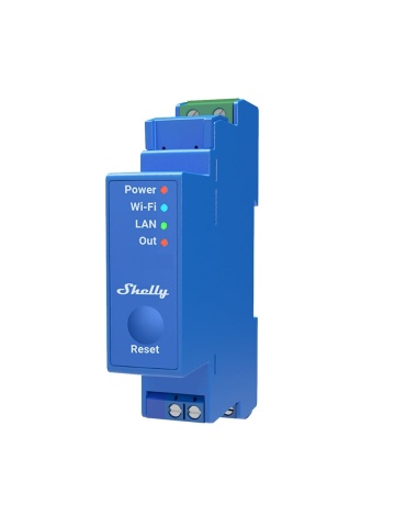 Resigilat Releu inteligent Shelly Pro 1 - 1canal, WiFi, LAN, sina DIN control aplicatie, compatibil Amazon Alexa, Google Assistant si Home Assistant