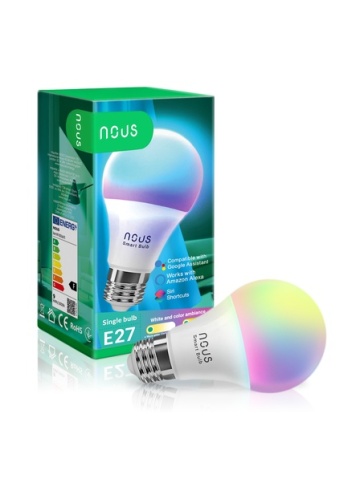 Set of 2 smart light bulbs Nous P3, E27, RGB, 810 lm, 9W - Img 4