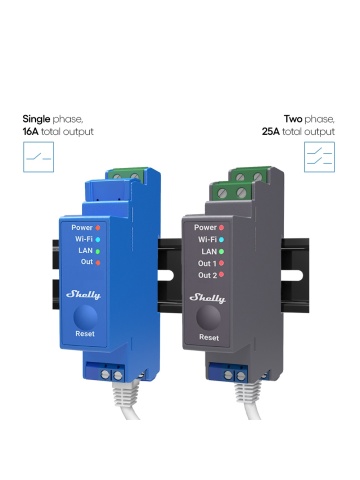 Shelly Pro 1 - 1-Kanal-Smart-Relais, WiFi, LAN, DIN-Schienen-App-Steuerung, kompatibel mit Amazon Alexa, Google Assistant und Home Assistant - Img 2